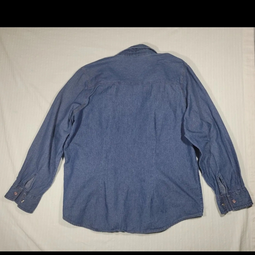 Me and You Jean Long Sleeve Top Size 1X - Picture 10 of 10